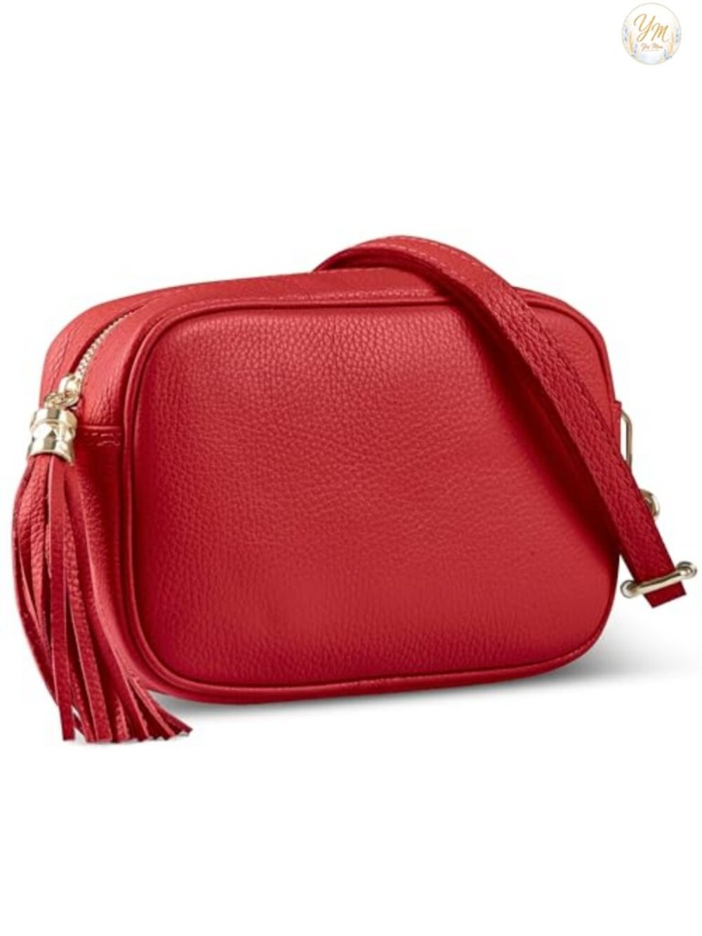 Genuine Full-Grain Leather Crossbody Bag Small Purse for Women